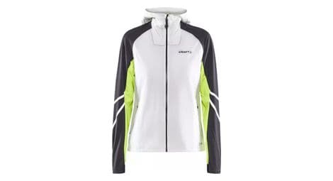 Veste impermeable femme craft pro hydro lumen blanc gris