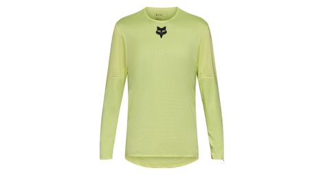 Maillot de manga larga Fox Flexair verde para hombre