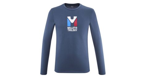 Camiseta de manga larga millet chamonix trilogy azul