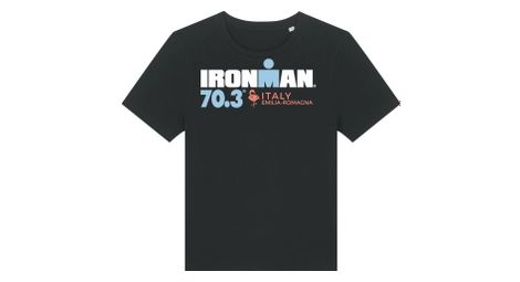 Maglietta a maniche corte ironman 70.3 italy emilia-romagna black donna
