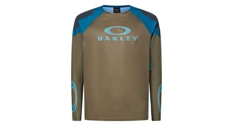Maillot manches longues oakley seeker edge khaki/bleu