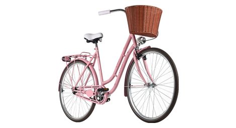 Vélo de ville Femme 28 Classic Premium avec panier Rose DaCapo