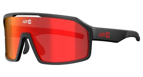 Lunettes azr pro sky rx noire mate / ecran hydrophobe rouge multicouche