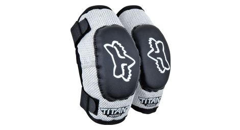Coudieres enfant fox peewee titan elbow guard noir argent