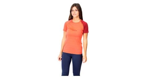 Maillot manches courtes femme ayaq biafo merinos salmon orange s