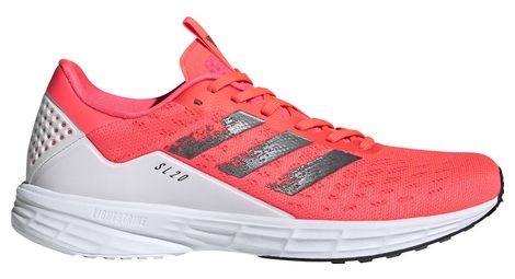 Chaussures de Running Femme Adidas SL20 Rose Blanc