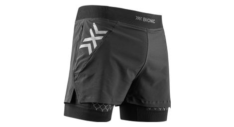 Pantalón corto x-bionic twyce race 2 en 1 negro hombre