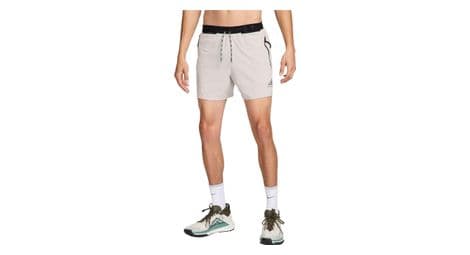 Heren nike trail second sunrise shorts grijs