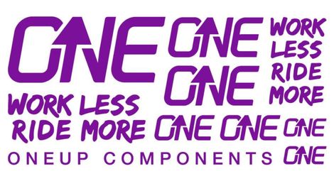 Oneup purple stickers kit