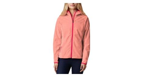 Columbia sweet as hoodie pink women's softshell jacket s
