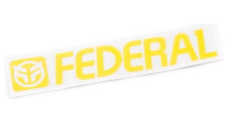 Sticker federal 170mm die cut sticker yellow