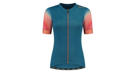 Maillot manches courtes velo rogelli waves - femme