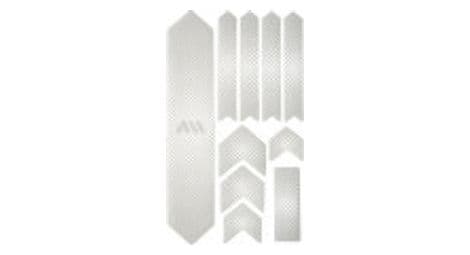 Kit di protezione per telaio all mountain style xl - 10 pezzi - drops white
