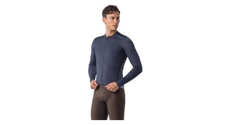 Maillot Manches Longues Castelli Espresso 2 Thermal Bleu Homme
