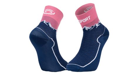 BV Sport Double GR Mid Socks Navy/Pink
