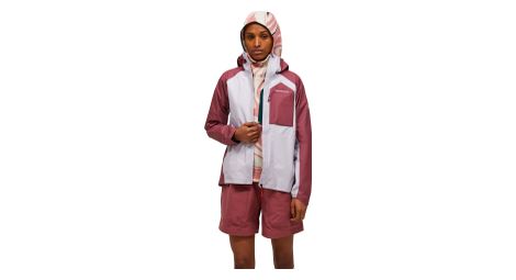 Chaqueta impermeable Peak Performance Trail 3L Hipe roja/morada para mujer