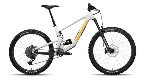 Santa cruz bronson 4.1 s carbon c volledig geveerde mtb sram gx eagle 12v 29''/27.5'' wit krijt 2024