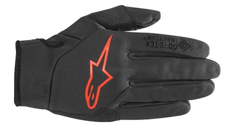 Guantes alpinestars cascade windstopper negro / rojo