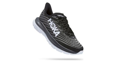 Chaussures Running Hoka Mach 5 Large Noir Blanc Femme
