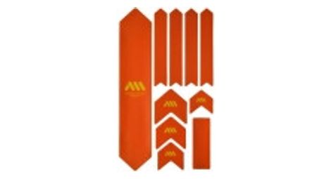 All mountain style xl frame guard kit - 10 pcs - orange yellow