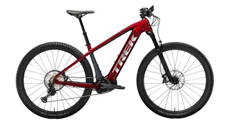 Vtt electrique semi rigide trek powerfly 7 shimano slx xt 12v 625wh 27 5 rouge gris lithium 2023