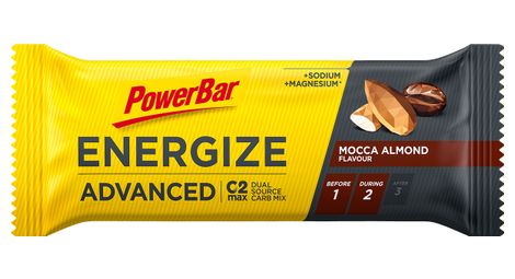 Barre énergétique powerbar energize advanced café mocca / amande 55g