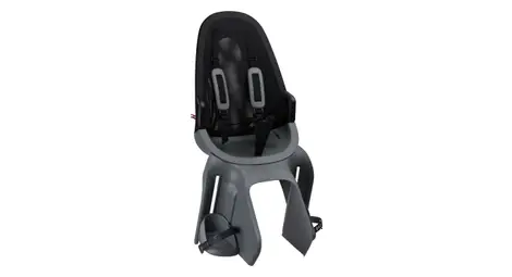 Seggiolino posteriore per bambini qibbel air grey black rack mounted