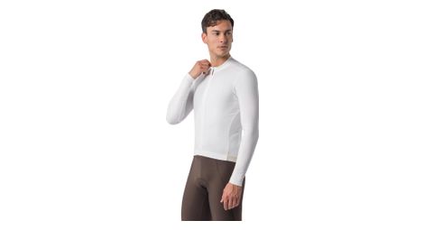 Maillot Manches Longues Castelli Espresso 2 Thermal Blanc Homme