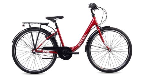 S’COOL chiX, vélo enfant, 3 vitesses, Rouge/Blanc
