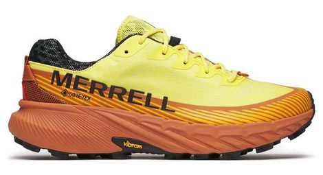 Merrell agility peak 5 gore-tex uomo scarpe da trail arancione/giallo