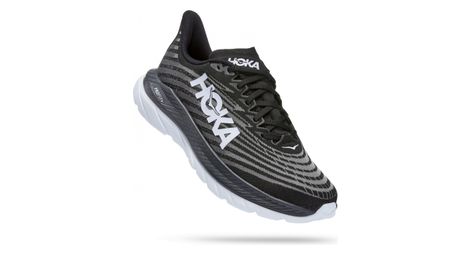 Chaussures Running Hoka Mach 5 Large Noir Blanc