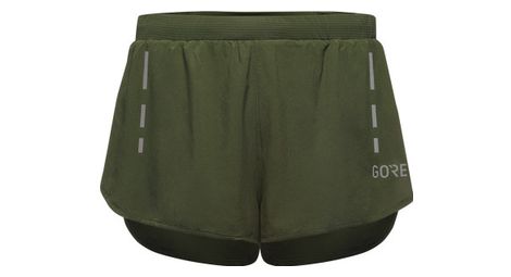 Short running gore wear split kaki kaki