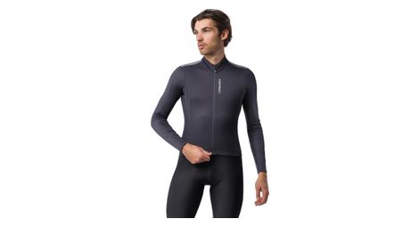 Maillot Manches Longues Castelli Puro 4.1 Gris Foncé Homme