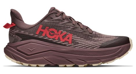 Zapatillas de trail Hoka Challenger 8 GTX rojas para mujer
