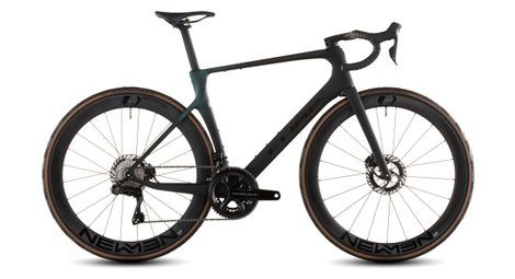 Vélo de Route Cube Agree C:62 SLT Shimano Dura-Ace Di2 12V 700 mm Noir Vert Irisé 2026