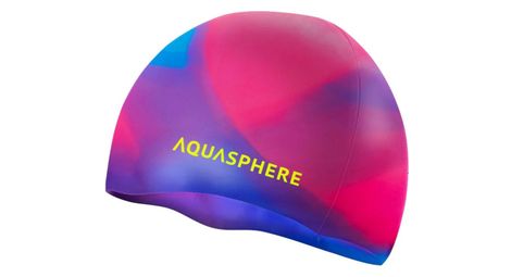 Bonnet de natation aquasphere sili cap violet rose