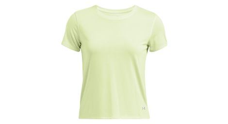Maglia a maniche corte verde under armour launch run donna