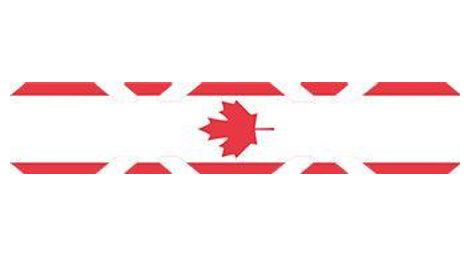 Autocollant drapeau canada pour porte-bagages codex-u