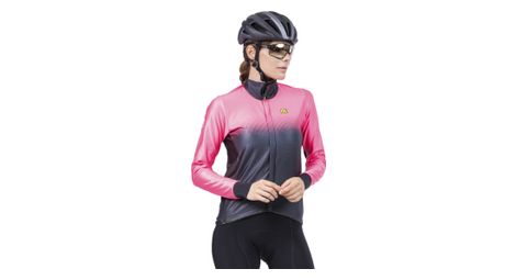 Alé gradient women's long sleeve jacket fluorescent pink/black