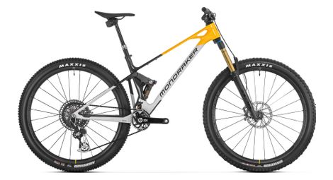 Mondraker raze carbon rr mtb a sospensione completa sram x0 eagle t-type 12s 29'' grigio giallo 2025