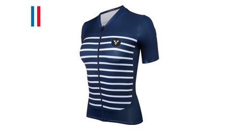 Maillot manches courtes femme lebram ventoux marine coupe ajustée