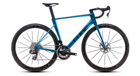 Vélo de route cube litening air c:68x slx sram red etap axs 12v 700 mm bleu chrome 2025