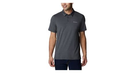 Polo columbia tech trail gris homme