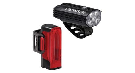 Lezyne fusion drive pro 600+ / strip drive 300+ paar fahrradlampen schwarz