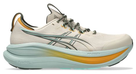 Zapatillas de running Asics Gel-Nimbus 28 TR beige/azul para hombre