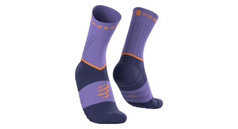 Chaussettes Compressport Ultra Trail V2.0 Violet/Bleu