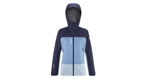 Chaqueta impermeable millet kamet gore-tex para mujer azul