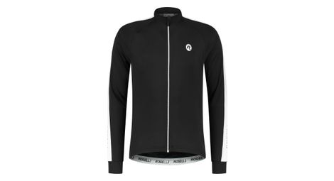 Maillot manches longues velo rogelli explore - homme - noir/blanc