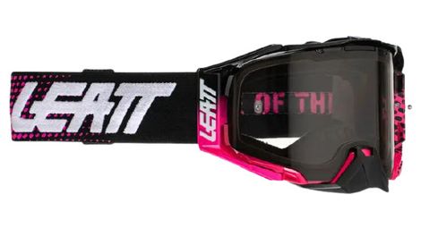 Masque leatt velocity 6 5 rose fluo ecran gris clair 58