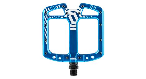 Pédales plates deity tmac bleu